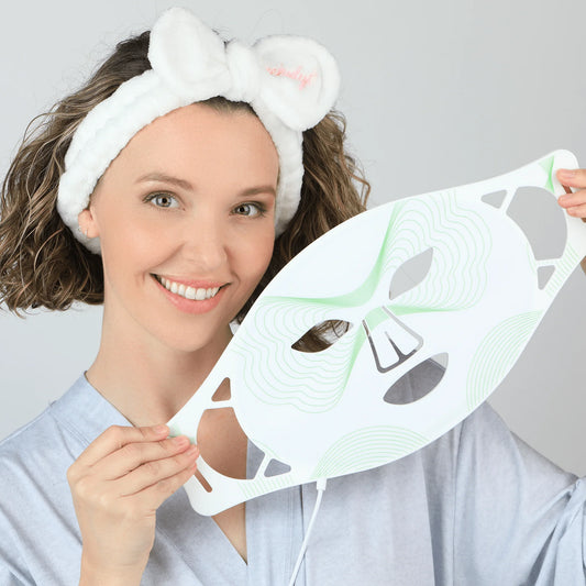 LED Face Mask Light Therapy Device + Facial Mask