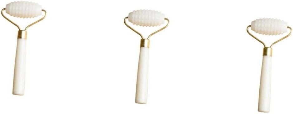 3Pcs Jade Face Roller Tool Portable Facial Massager Face Roller Massager Facial Massage Tool Single Head Jade