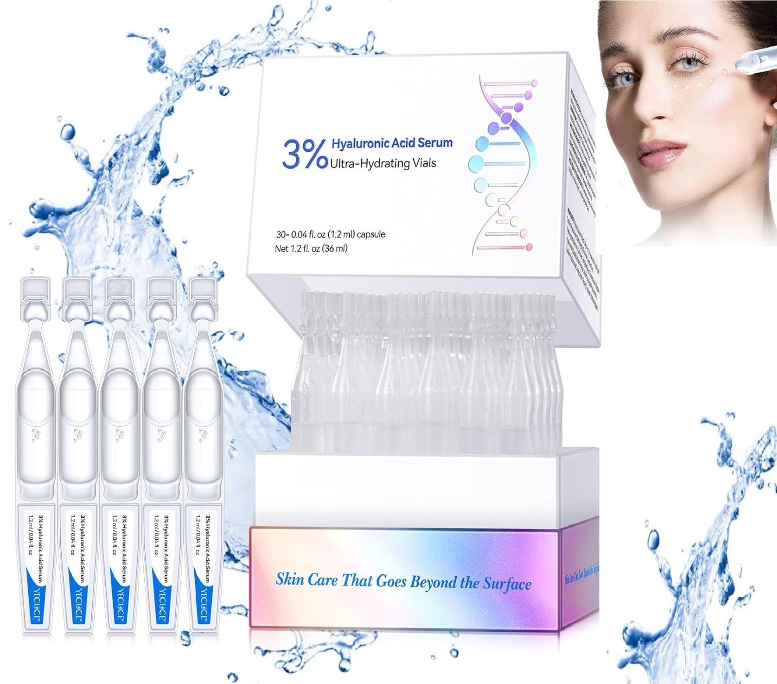 Acido Hialuronico Puro De Alta Potencia Reduce Manchas Arrugas De La Cara Y Piel