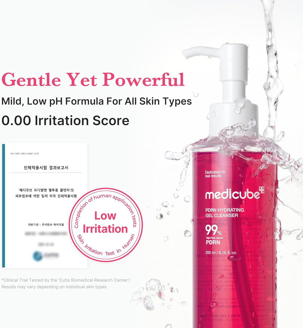 Pink 3-In-1 Device & Skincare Set: Mini Booster Pro plus Full Set, PDRN Jelly to Foam Cleanser and PDRN Booster Gel | Cleanse, Boost & Clear Pores for Radiant, Smooth Skin | Korean Device