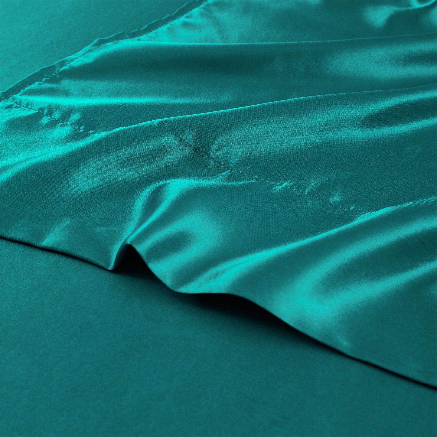 4-Piece Satin Silk Bed Sheet Set, Full – Deep Pocket, Breathable