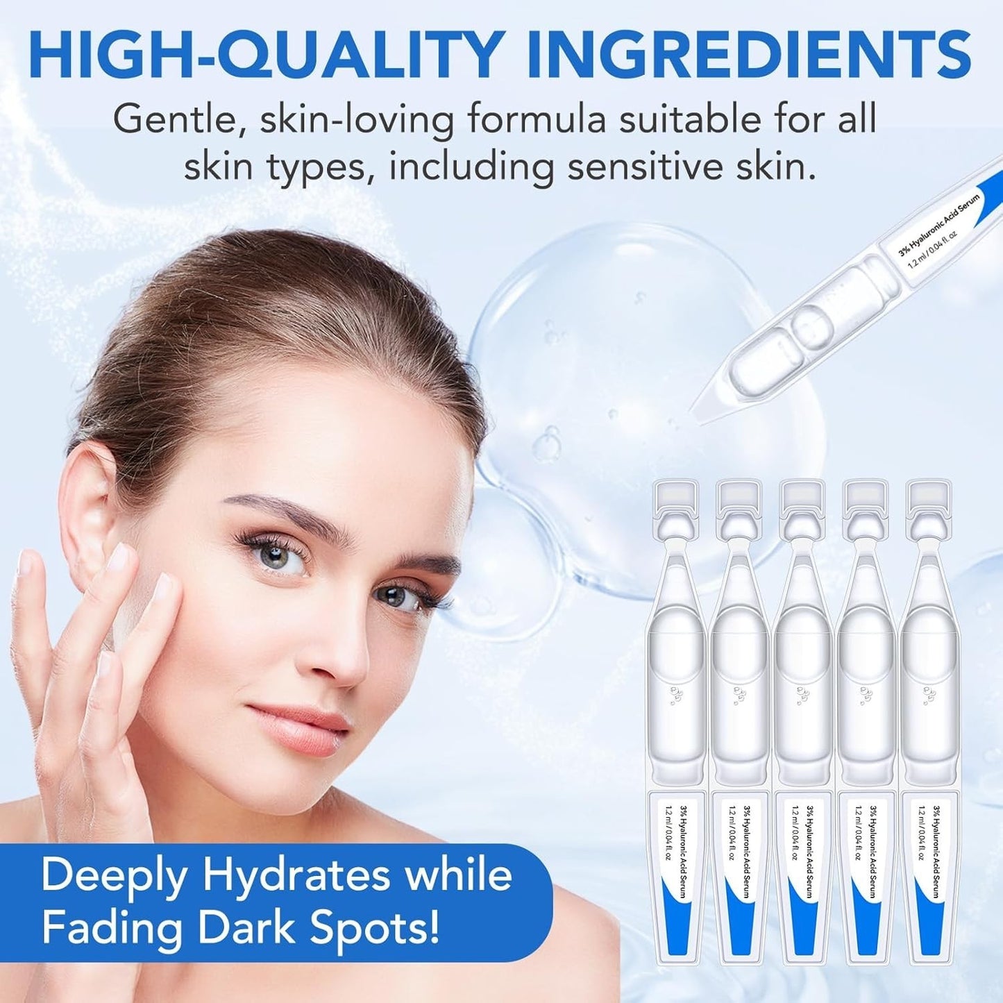 Acido Hialuronico Puro De Alta Potencia Reduce Manchas Arrugas De La Cara Y Piel